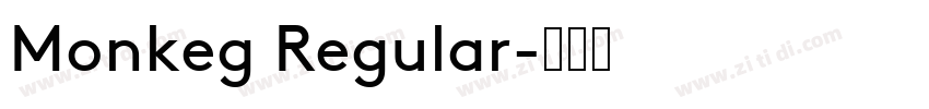 Monkeg Regular字体转换